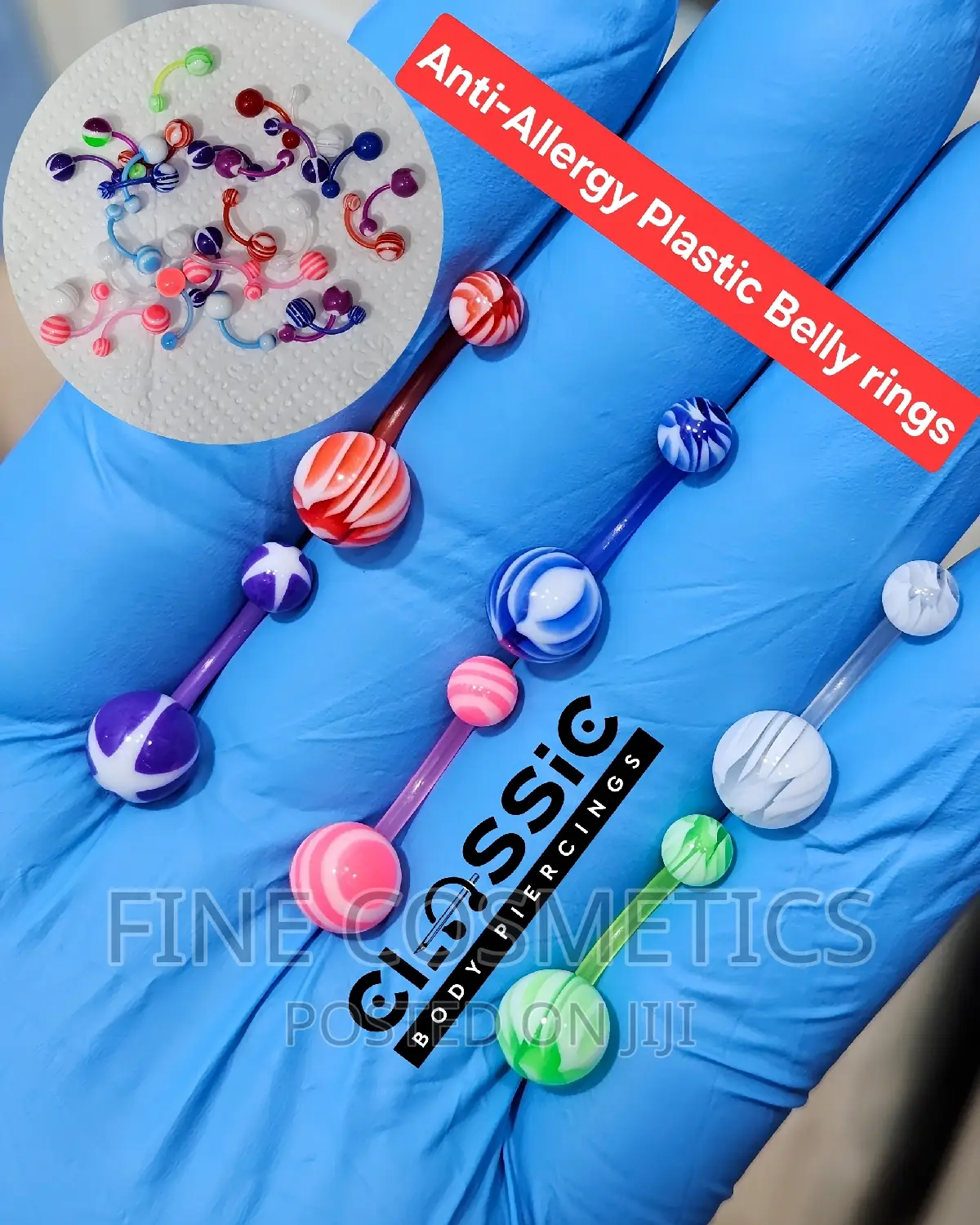 1PC Anti-allergic Plastic Belly Ring |Flexible Navel Jewelry