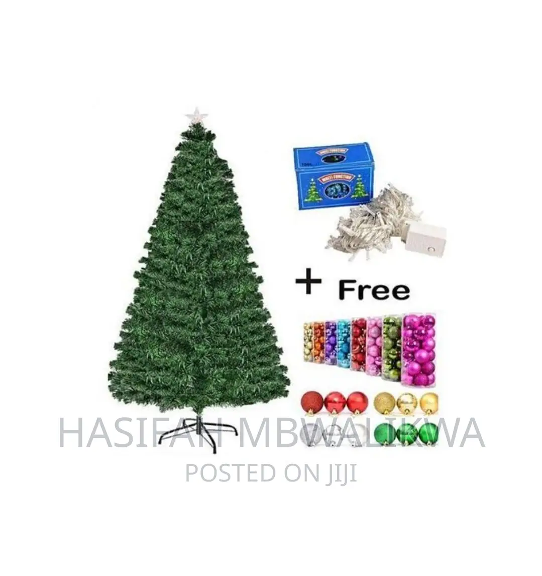 Family Christmas Tree With Free Decoration Balls and Lights