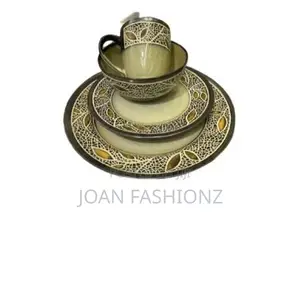 24 PCS of Dinner Set,6 Cups,6 Plates,6 Side Plates Bowls