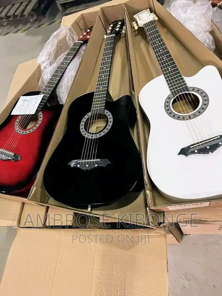 Dream Maker Multicolored Acoustic Guitar With FREE Plectrum.