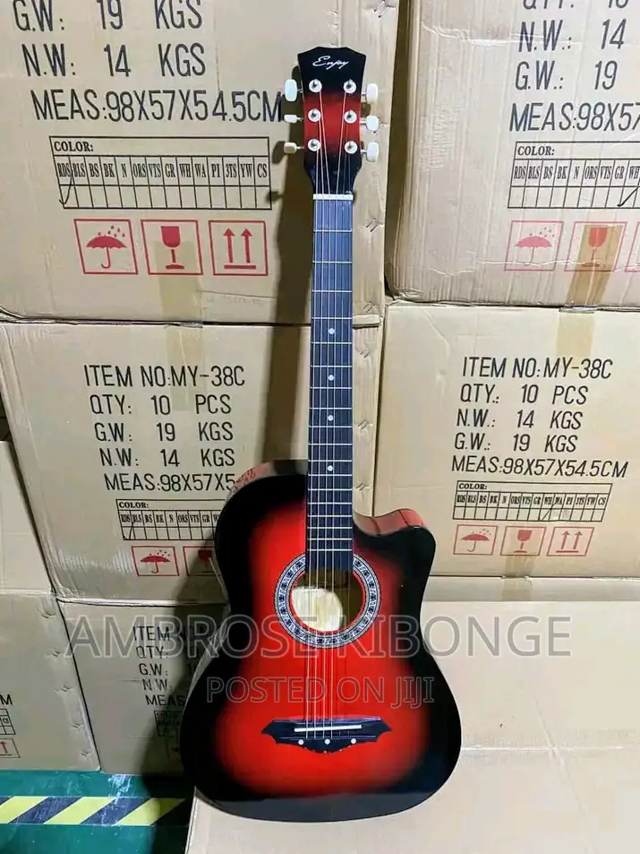 Dream Maker Multicolored Acoustic Guitar With FREE Plectrum.