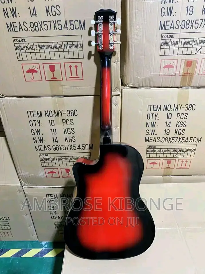 Dream Maker Multicolored Acoustic Guitar With FREE Plectrum.