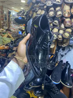 Men’S Shinny Oxfords Black