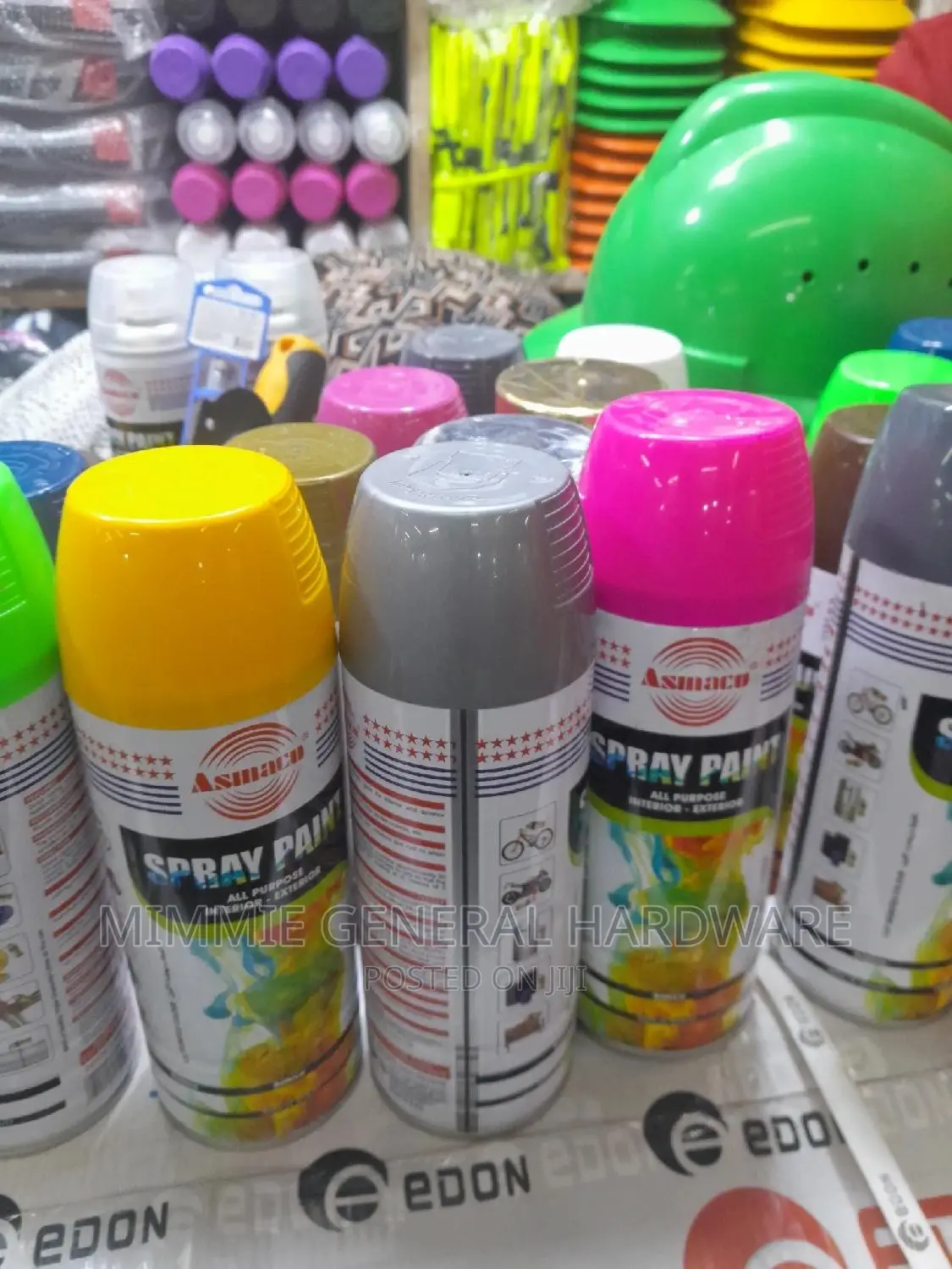 Asmaco Spray Paint Yellow, White,Black,Silver Grey