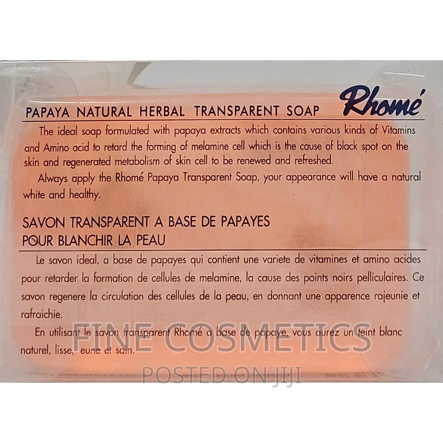 RHOME Transparent Natural Papaya Herbal Soap for Black Spots