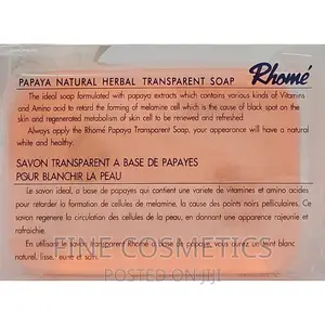RHOME Transparent Natural Papaya Herbal Soap for Black Spots