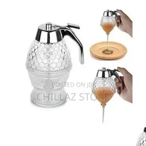 Glass Honey Dispenser.
