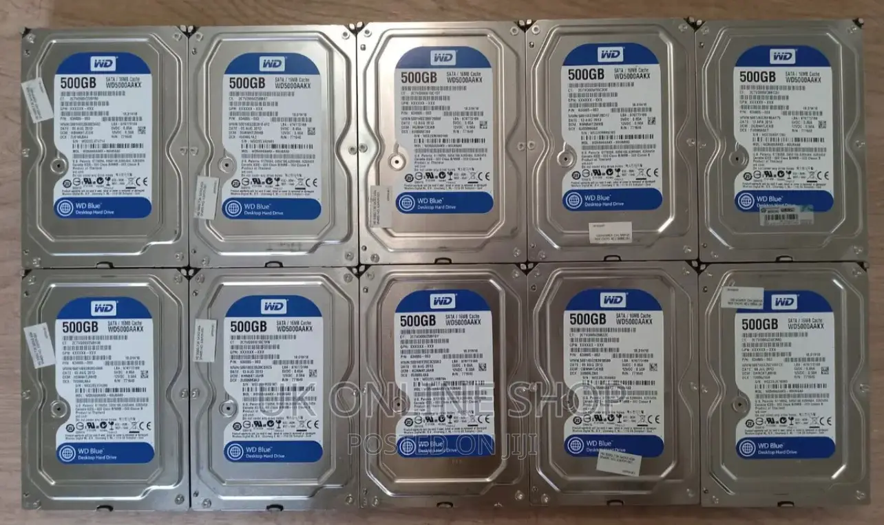 LOT of 10 Western Digital WD Blue WD5000AAKX 500GB