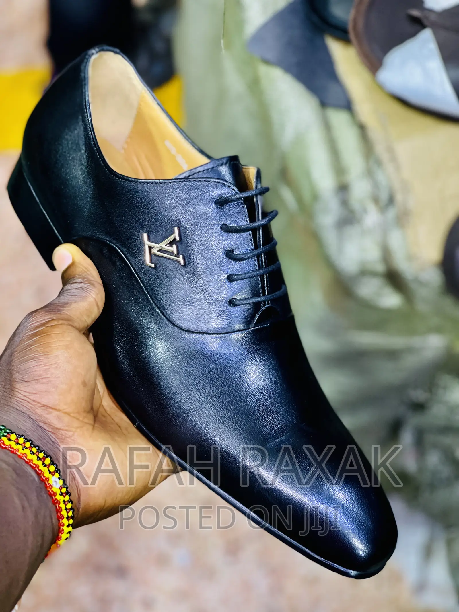 Original Louis Vuitton Lace Up Gentle Shoes