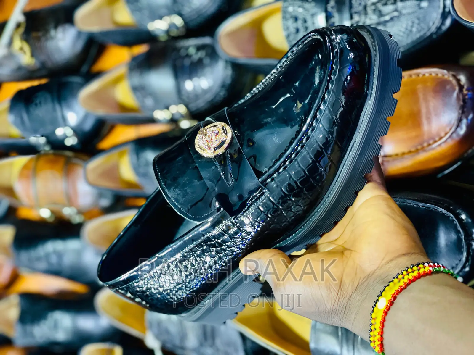 Original Versace Big Sole Shinny Mirror Shoes