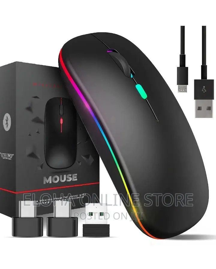 Rechargeable RGB Cordless USB Optical Mouse