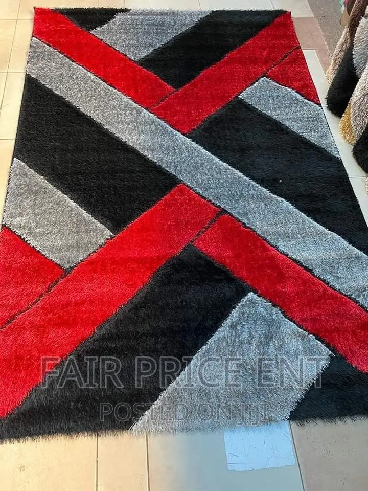Vip Shaggy Rugger Carpets1.5x2metres.( Red)