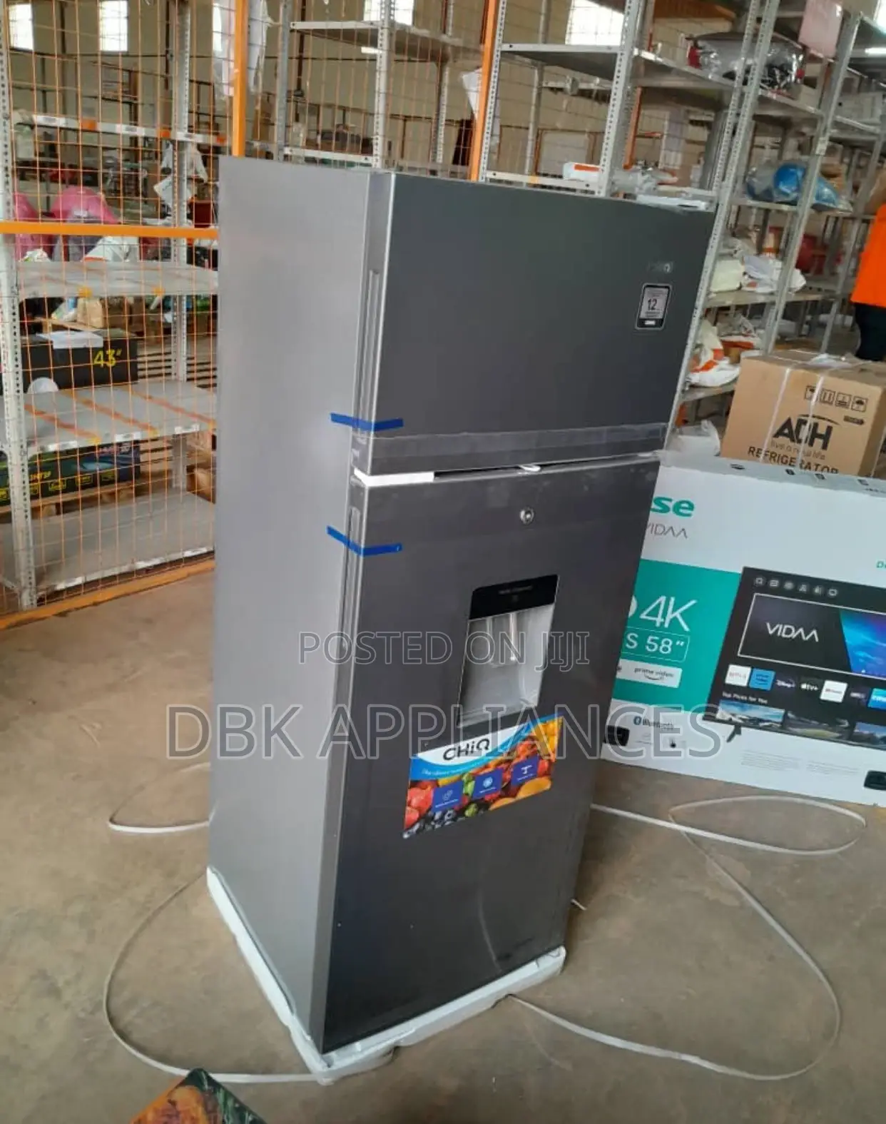 Chiq 270l Double Door Fridge With a Dispenser