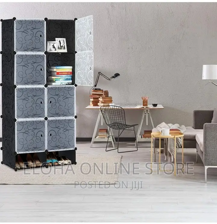 2 Column Plastic Wardrobe