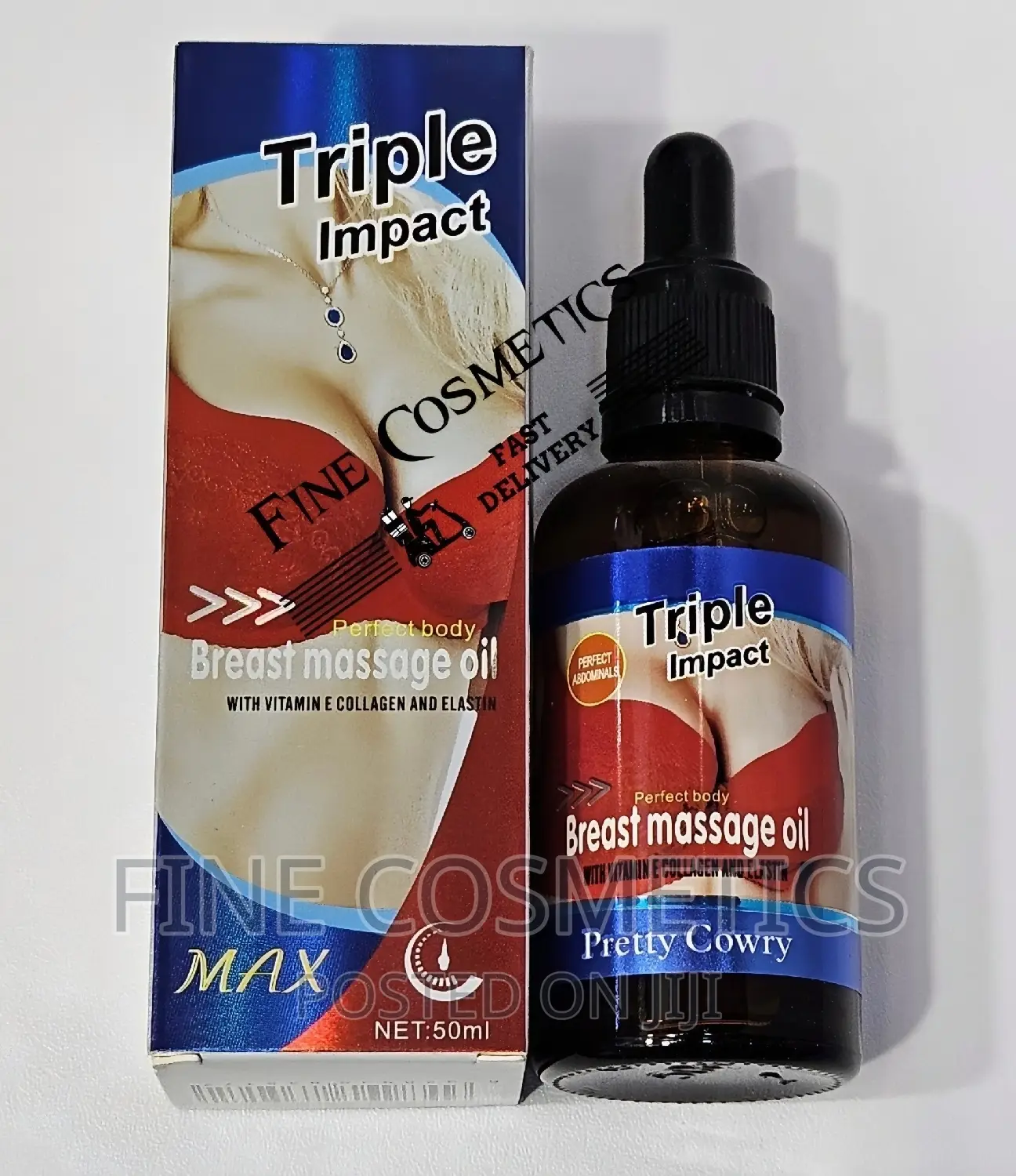 Breast Enlargement Triple Impact Massage Oil -Perfect Chest