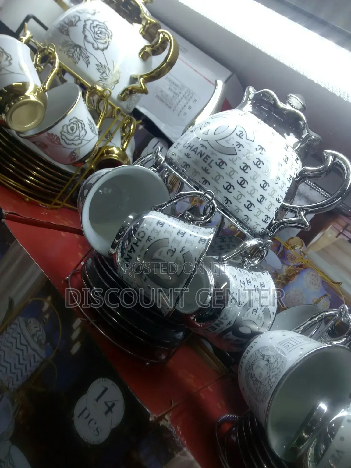 Coffee Set Cups ,Teapot ,Saucers