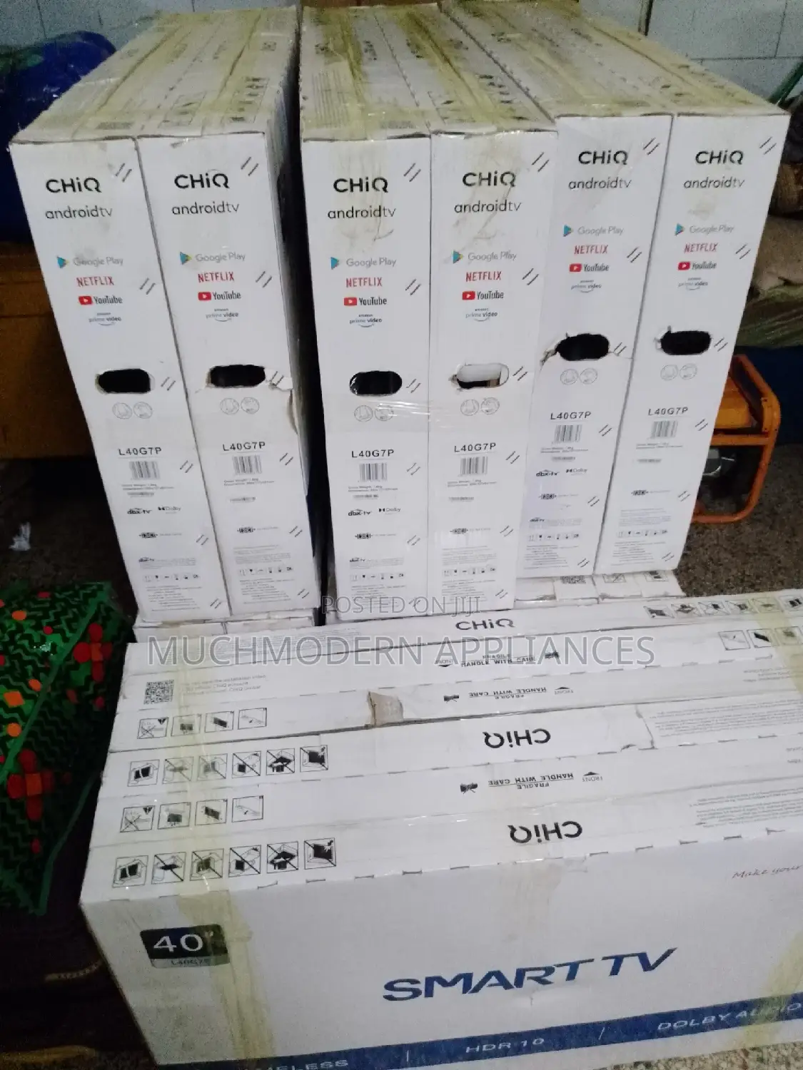 Chiq 40 Inch Smart Android Frameless TV