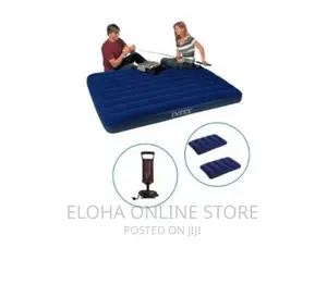 Intex Inflatable Mattress With Two Pillows