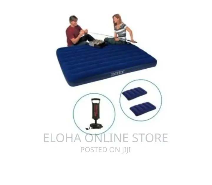 Intex Inflatable Mattress With Two Pillows