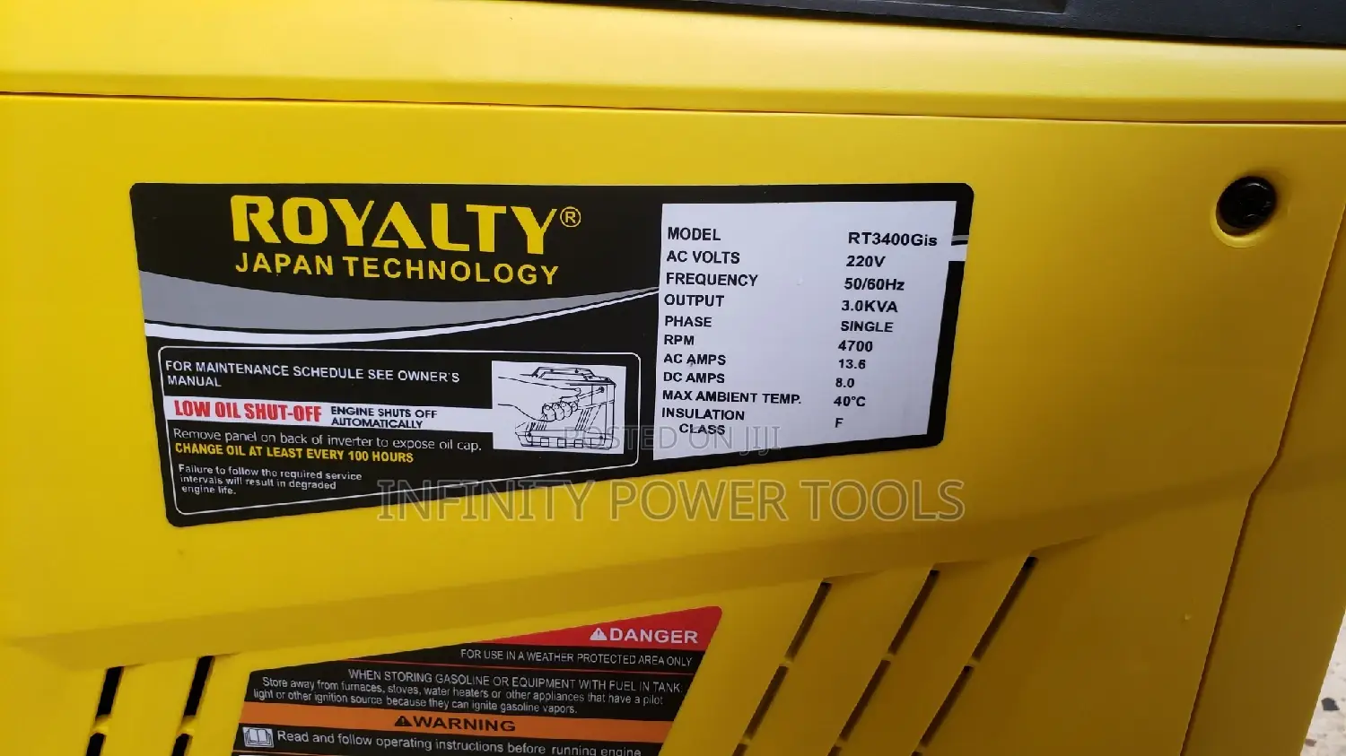 Royalty Inverter Generator Rt3400gis