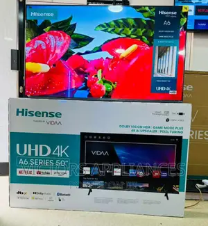 Hisense 50inches UHD4K Frameless Smart Tv Powered by VIDAA