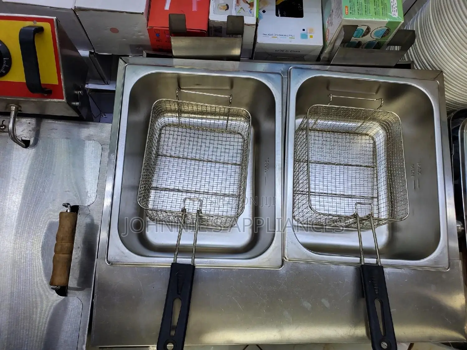 Commercial Gas Deepfryer Double