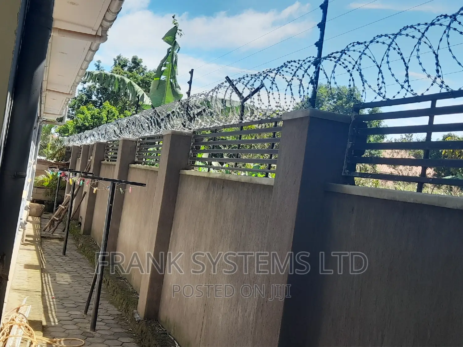 Electric Fence With Razorwire Kampala