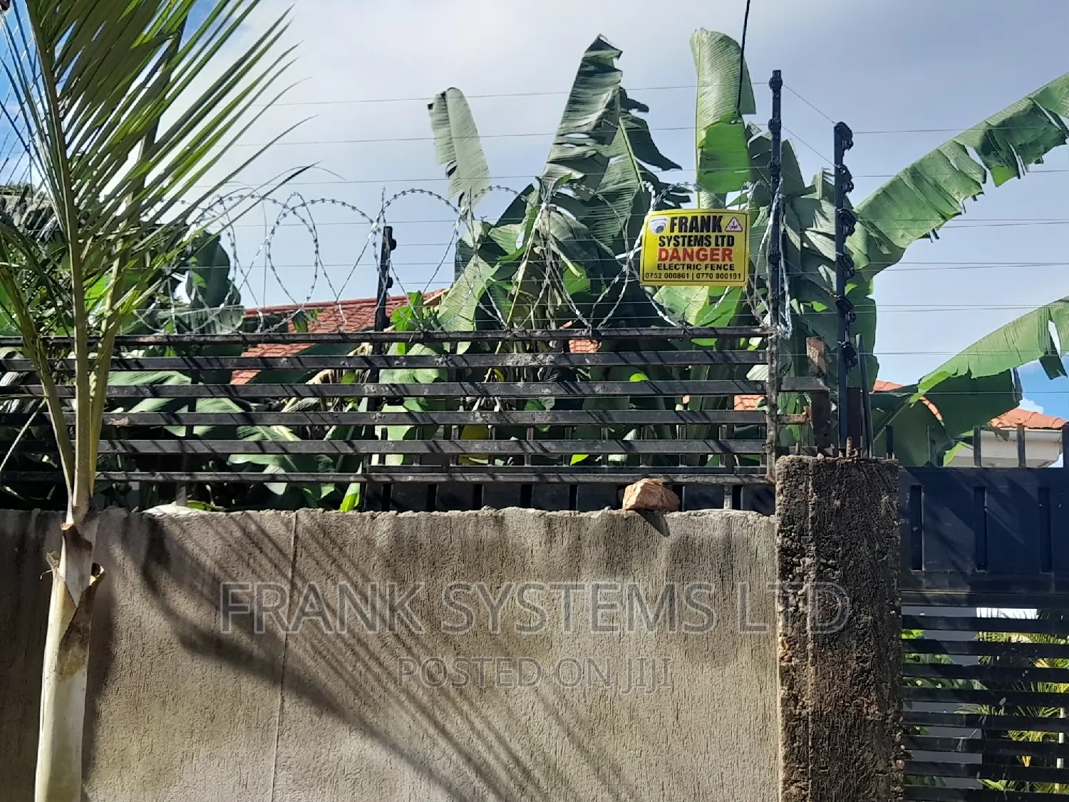 Electric Fence With Razorwire Kampala