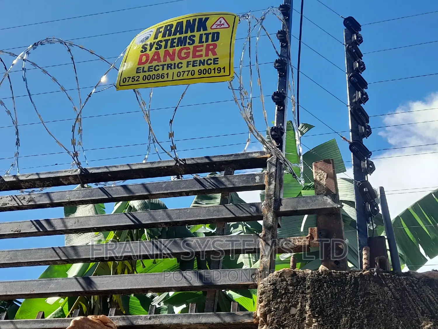 Electric Fence With Razorwire Kampala