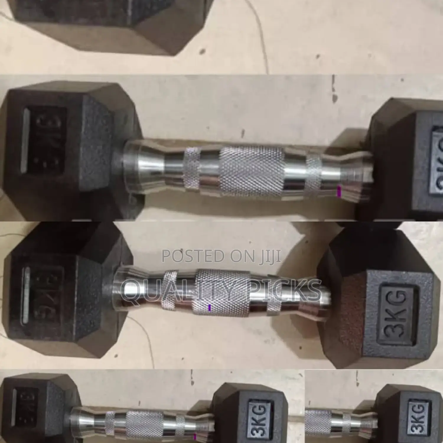 Gym 3kg Dumbbells