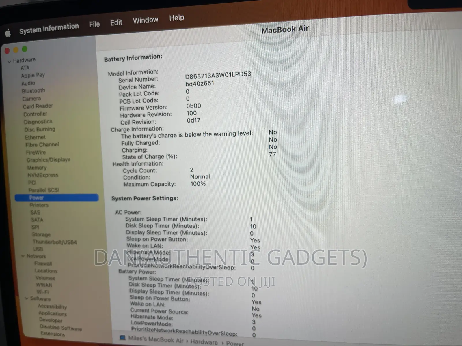 New Laptop Apple MacBook Air 2023 M2 8GB Apple M2 SSD 256GB