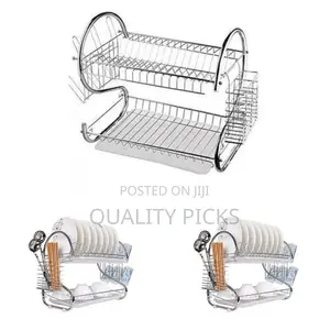 Stainless 2 Layer Dish Rack Organizer
