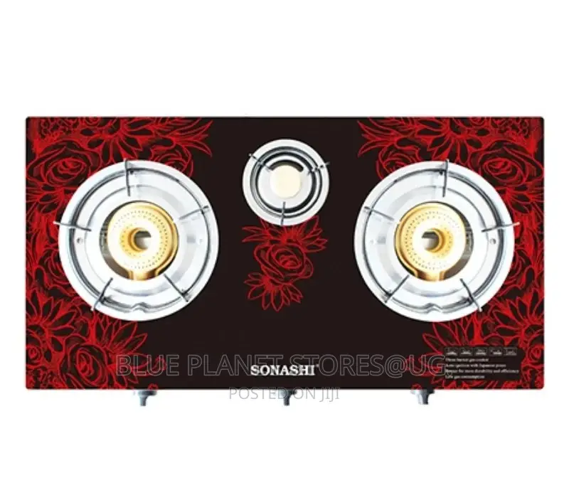 SONASHI Triple Gas Burner/Stove \\ Ceramic Glass \ SGB-305GN