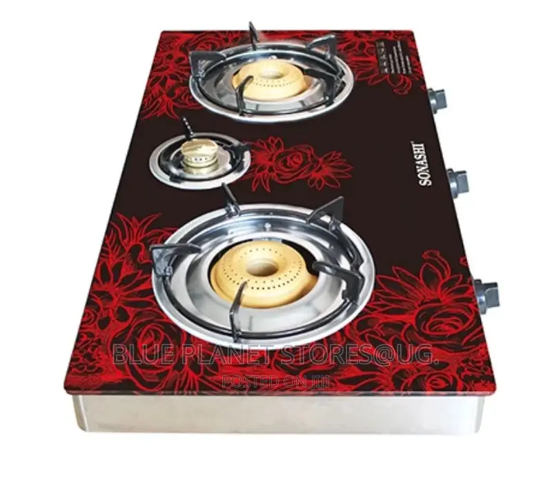 SONASHI Triple Gas Burner/Stove \\ Ceramic Glass \ SGB-305GN