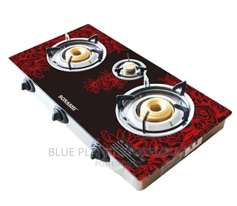 SONASHI Triple Gas Burner/Stove \\ Ceramic Glass \ SGB-305GN