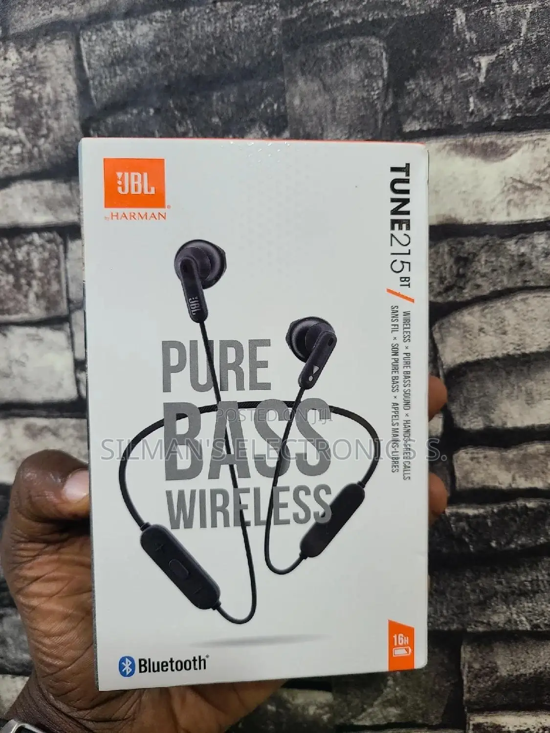 JBL Tune 215bt Black Neckband Earphones