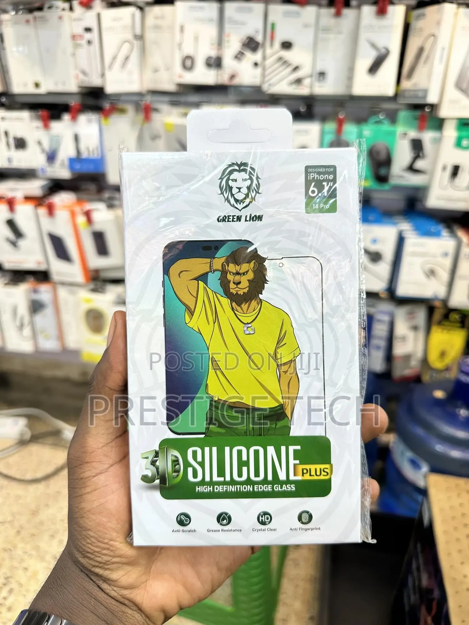 Green Lion Screen Guards for All iPhones 16, 15, 14, 13, 12