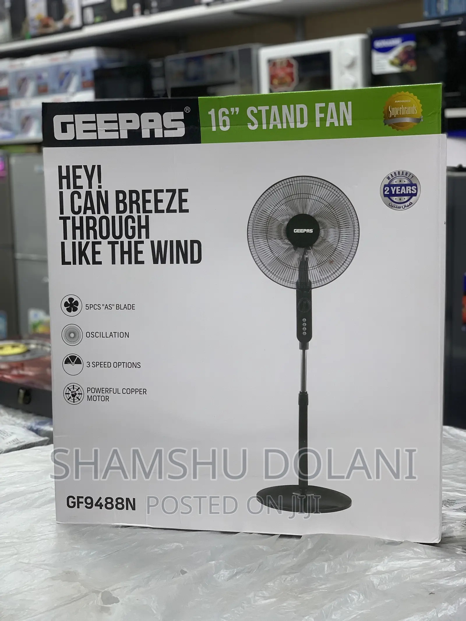 Stand Fan Geepas