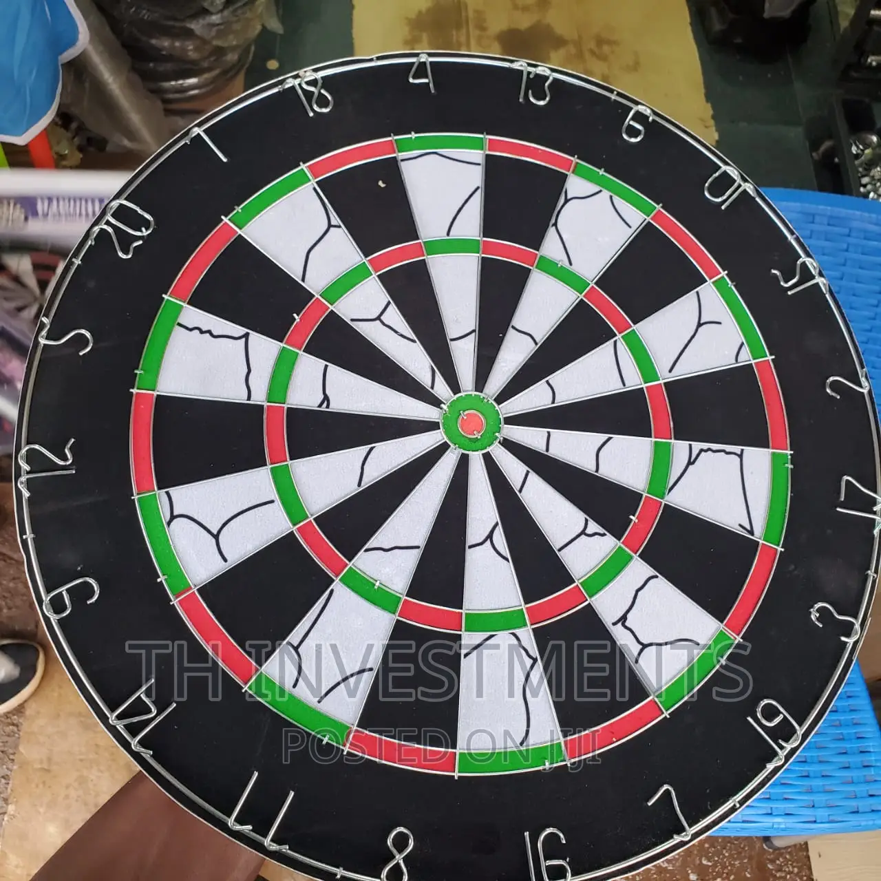Flocked Dart Board.