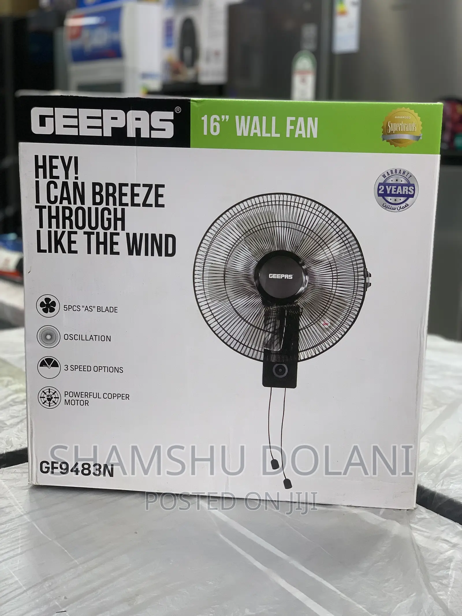 Wall Fan Geepas