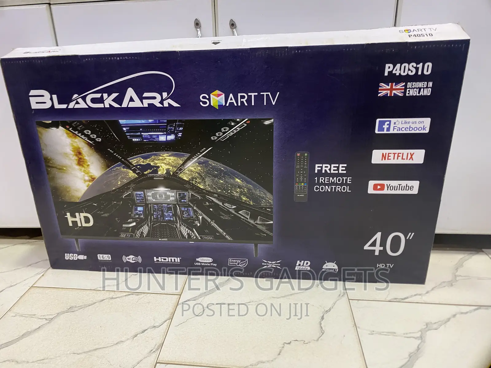 Black Ark Tv 40 Inches Smart Frameless Digital Tv Brand New