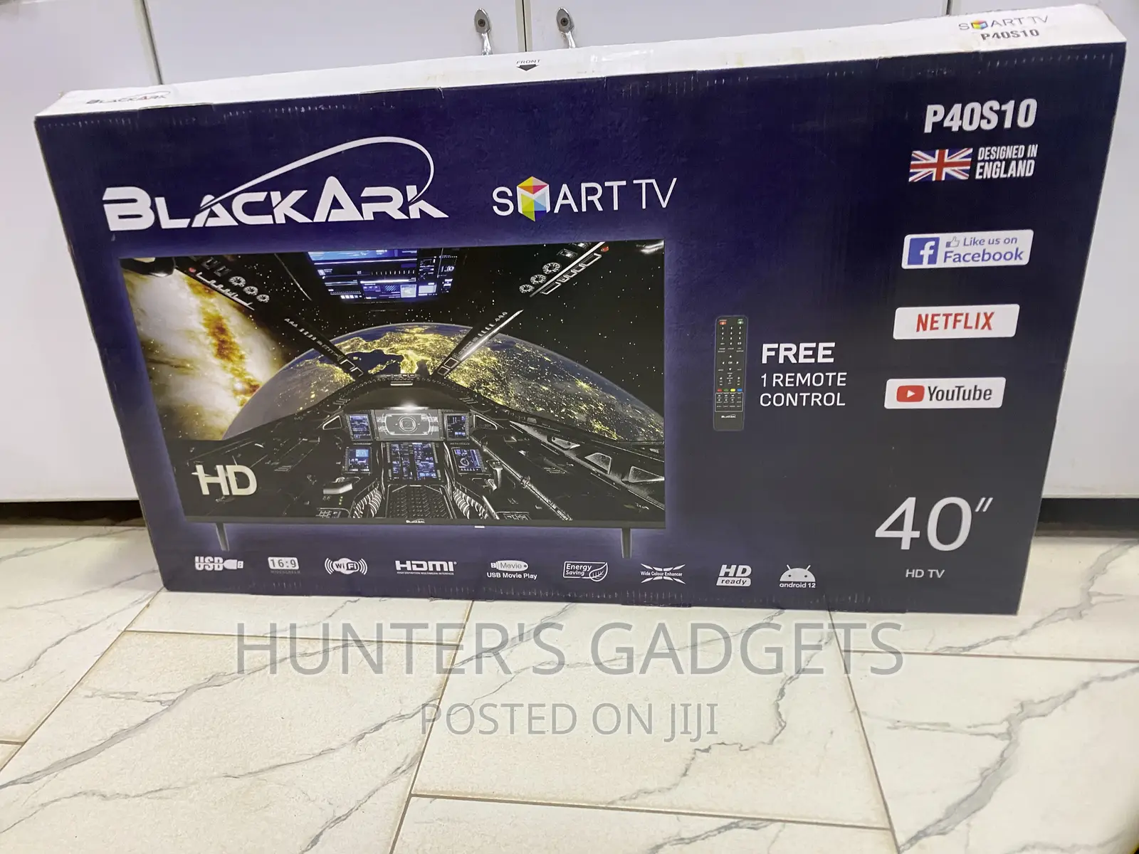 Black Ark Tv 40 Inches Smart Frameless Digital Tv Brand New