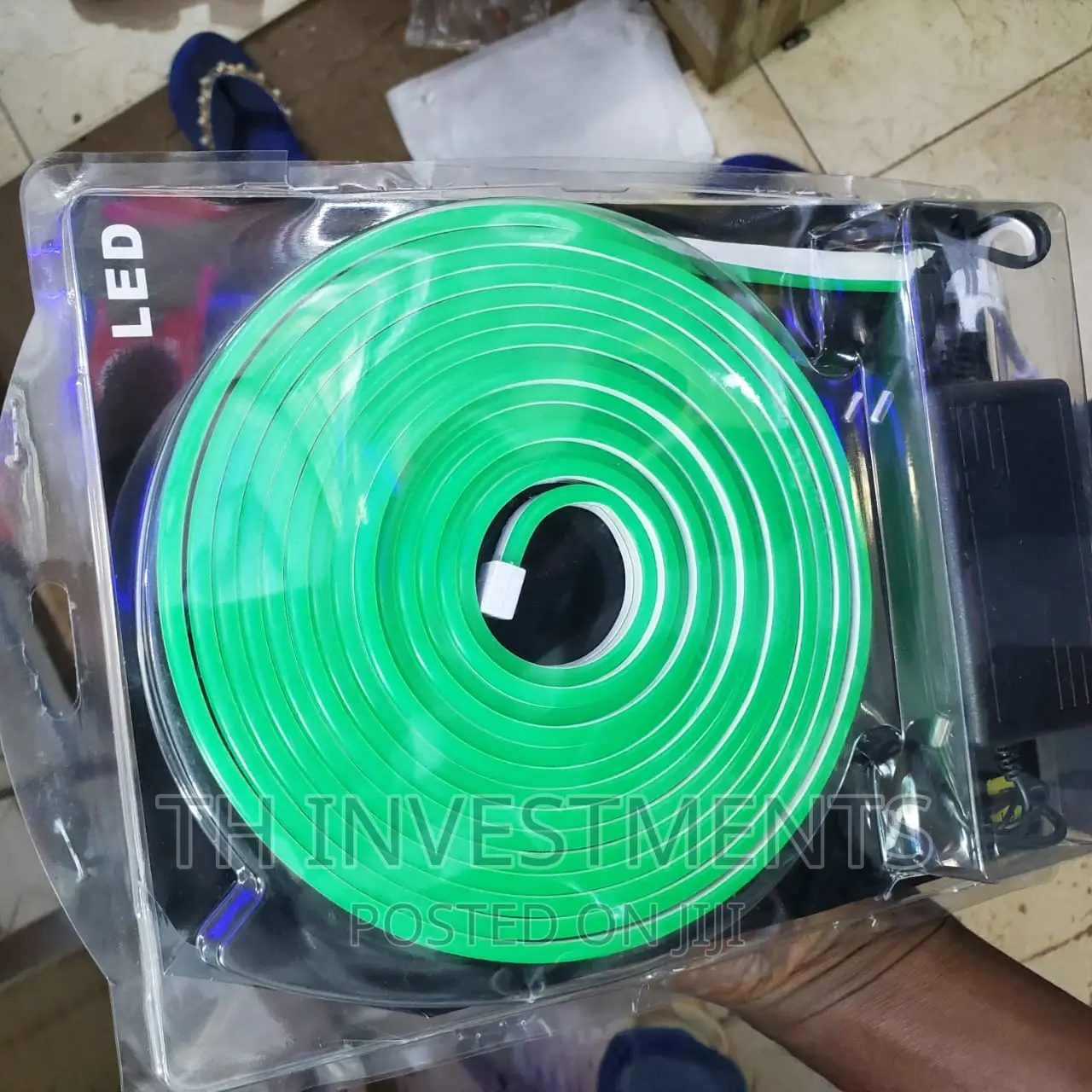 Waterproof Silicone Neon Led Strip Light 5m (Green).