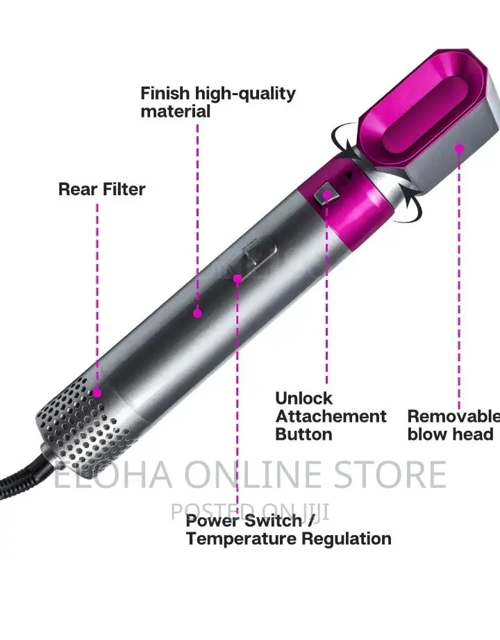 5 in 1 Hair Dryer Curler Hair Hot Air Styles