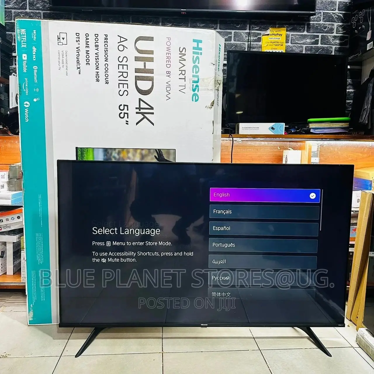 HISENSE 55inch UHD Smart TVS \\ VIDAA O.S \\ 55A6H