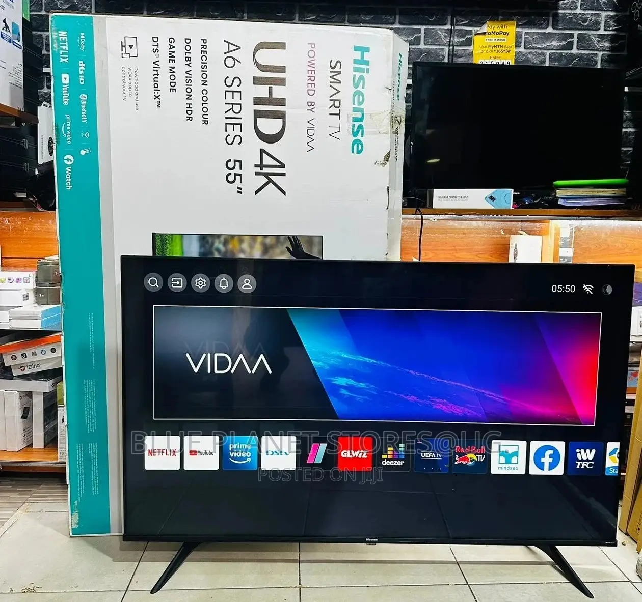 HISENSE 55inch UHD Smart TVS \\ VIDAA O.S \\ 55A6H