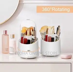 Rotation Dustproof Make-Up Brush Holder