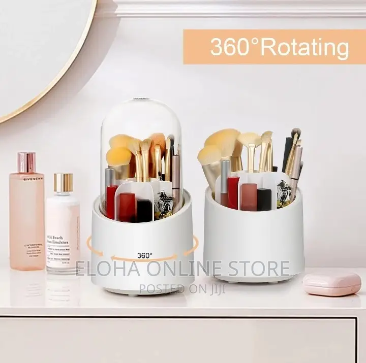 Rotation Dustproof Make-Up Brush Holder