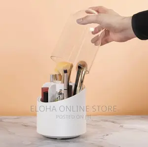Rotation Dustproof Make-Up Brush Holder