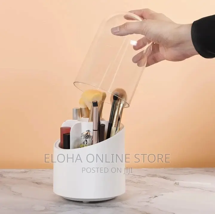 Rotation Dustproof Make-Up Brush Holder